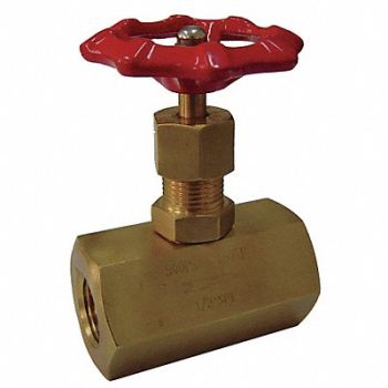 GRAINGER APPROVED Needle Valve 1/2 NPT 1/2 NPT, 5TUL1