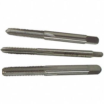 WESTWARD Hand Tap Set HSS M24-3 D8 Limit PK3, 5TWC2