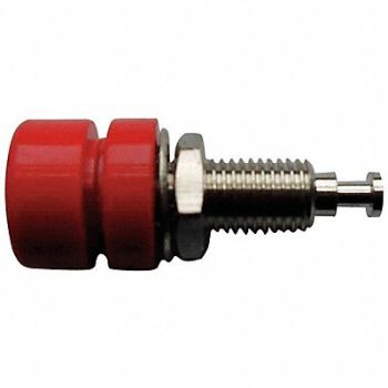 GRAINGER APPROVED Banana Jack 30VAC/60VDC Red PK10, 5TXA0