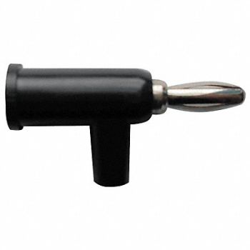 GRAINGER APPROVED Banana Plug 33VAC/70VDC Black PK10, 5TXA1