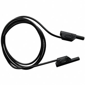 GRAINGER APPROVED Test Lead Stackable Banana Plug Black, 5TXA7