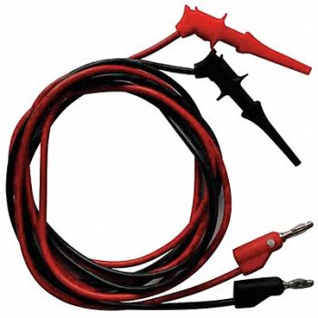 GRAINGER APPROVED Test Leads Clip to Banana Plug 24 In, 5TXC8