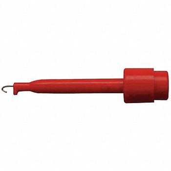 GRAINGER APPROVED Test Clip 30VAC/60VDC Red PK10, 5TXD4