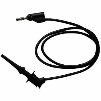 GRAINGER APPROVED Test Lead Clip to Banana Plug 60 In Blk, 5TXE3
