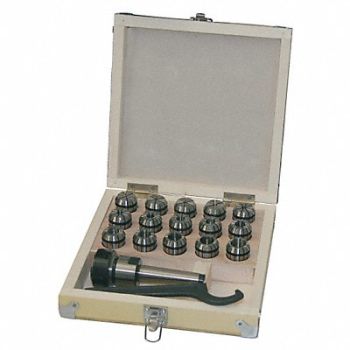 PALMGREN Collet Chuck Set 11pc ER25, 5TXF8