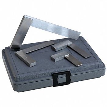 TESA BROWN SHARPE Try Square Set 4 Pieces, 50JV71