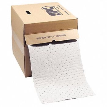 BRADY SPC ABSORBENTS Absorbent Roll Oil-Based Liquids White, 5TZX1