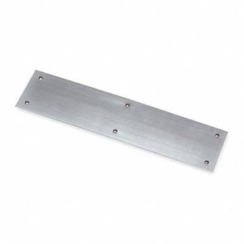 ROCKWOOD Push Plates SS Dull 316 4 x16 In, 2RGL7