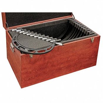 STARRETT Micrometer Set 13-24 In 0.001 Res 12 Pc, 5UAA6