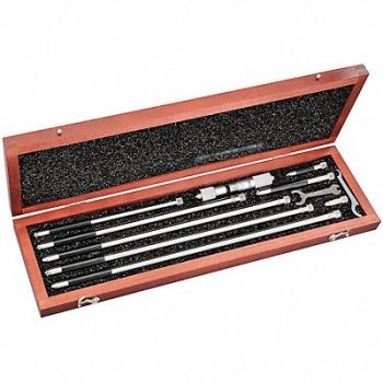 STARRETT Inside Micrometer Set 4 to 32 In, 5UAC0