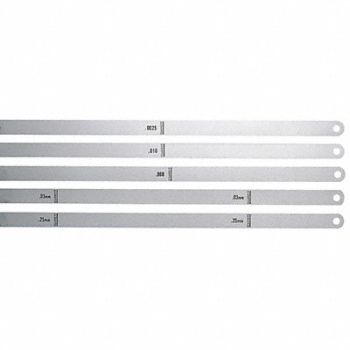 STARRETT Thickness Gage 0.0005 In 1/2 x 12 In, 5UAC7