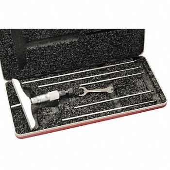 STARRETT Depth Micrometer Non-Rotating 0-6 In, 5UAH4
