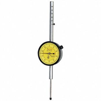 STARRETT Dial Indicator 0 to 50mm 0-100, 5UAJ3