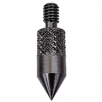 STARRETT Indicator Contact Point 1/2 In L Pointed, 5UAJ8