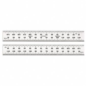 STARRETT Steel Rule Spring-Tempered 1000mm, 5UAP0