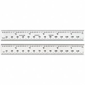 STARRETT Steel Rule Spring-Tempered 500mm, 5UAP1