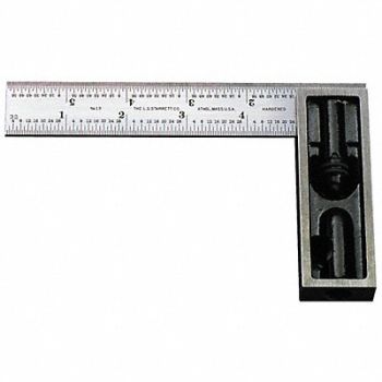 STARRETT Double Square 6 In 2 Pc, 5UAP7