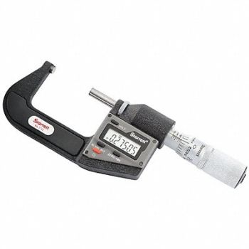 STARRETT Electronic Micrometer 1-2 In 0.00005 Res, 5UAR9