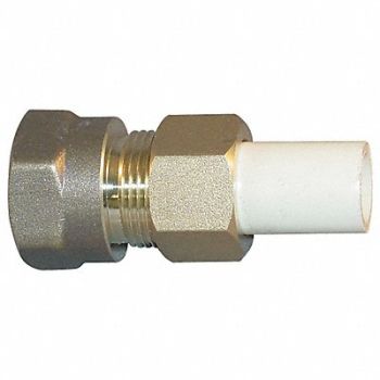 GRAINGER APPROVED Union Brass 3/4 in Metal Side Pipe Size, 5UED4