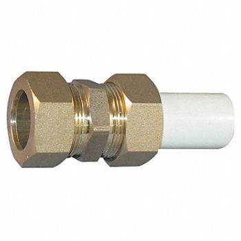 GRAINGER APPROVED Union Brass 3/4 in Metal Side Pipe Size, 5UED8