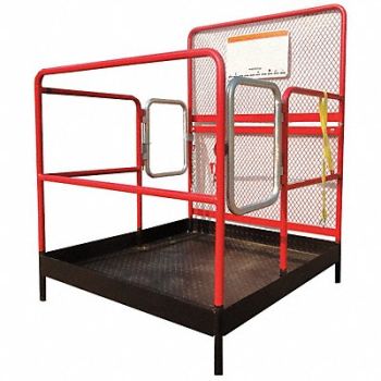 DAYTON Double Door Work Platfrm L48 W48In H66, 5UEW5