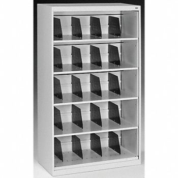 TENNSCO Cabinet 36 x 63-1/2 x 17 In Light Gray, 5UEY5