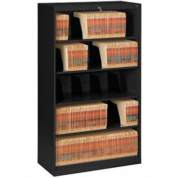 TENNSCO Cabinet 36 x 63-1/2 x 17 In Black, 5UEY7