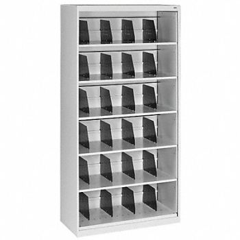 TENNSCO Cabinet 36 x 75-1/4 x 17 In Light Gray, 5UEY8