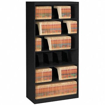 TENNSCO Cabinet 36 x 75-1/4 x 17 In Black, 5UEZ0