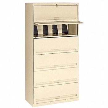 TENNSCO Cabinet 36 x 75-1/4 x 17 In Champ/Putty, 5UEZ8