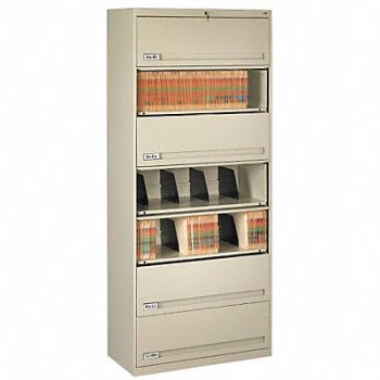 TENNSCO Cabinet 36 x 87 x 17 In Champ/Putty, 5UFA1