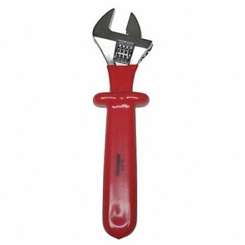 WESTWARD Adj. Wrench CV Steel Chrome 10, 5UFY6