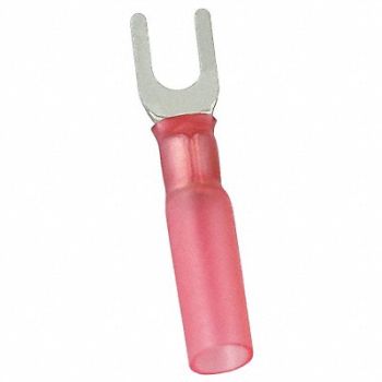 POWER FIRST Fork Terminal Tin Copper Red PK25, 5UGJ8