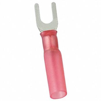 POWER FIRST Fork Terminal Tin Copper Red PK25, 5UGJ9