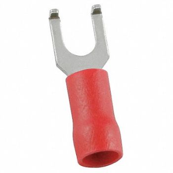 POWER FIRST Fork Terminal Tin Copper Red PK100, 5UGL1