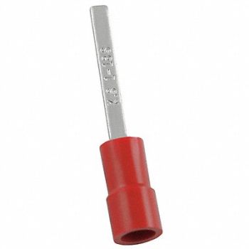 POWER FIRST Pin Terminal Red 22 AWG 16 AWG PK100, 5UGP3