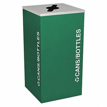 TOUGH GUY Recycling Container Green 24 gal., 5UJC4
