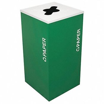 TOUGH GUY Recycling Container Green 24 gal., 5UJC8