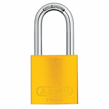 ABUS D8952 Lockout Padlock KA Yellow 1-1/2 H PK6, 5UKX0