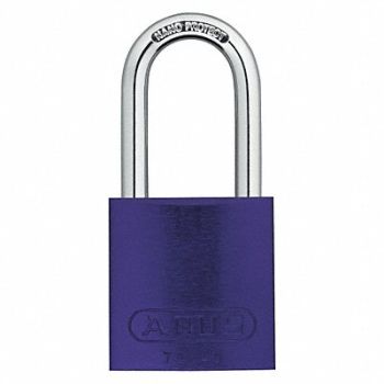 ABUS D8952 Lockout Padlock KA Purple 1-1/2 H PK6, 5UKX2