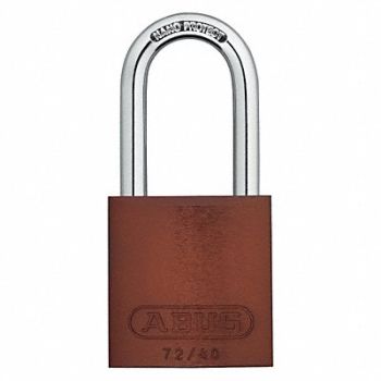 ABUS H5007 Lockout Padlock KA Brown 1-1/2 H PK12, 14Z364