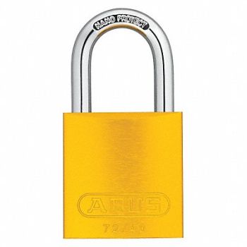 ABUS D8948 Lockout Padlock KA Yellow 1-1/2 H PK6, 5UKY6