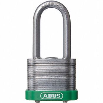 ABUS D8957 Lockout Padlock KA Green 1-3/8 H, 5UKU2