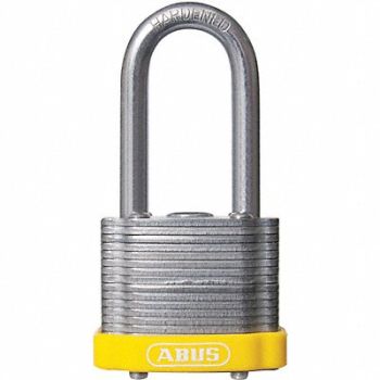 ABUS D8957 Lockout Padlock KA Yellow 1-3/8 H, 5UKU6
