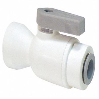 LIQUIFIT Acetall Ball Valve Push x FNPT 1/4 in, 5UMY1