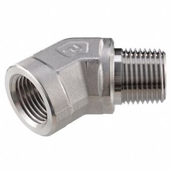 PARKER 45 Street Elbow 316 SS 3/8 in NPT, 5UNJ3