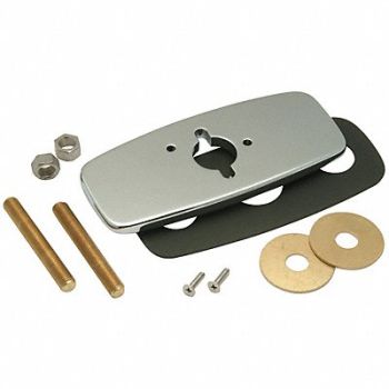 ZURN Trim/Cover Plate Chrome 4 L 4 W, 5UNV2