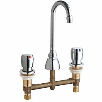Gooseneck Chrome Chicago Faucets 786, 5UTU9