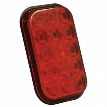 GROTE Stop/Turn/TailLight Square Red 3-13/32 L, 5UWD9