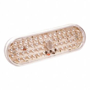 GROTE Stop/Turn/Tail Light Oval Clear Red, 5UWE3